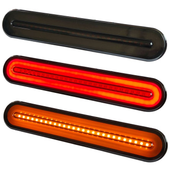 Фонарь задний универсальный 12/24V (2ШТ, 233х42х18мм, ЛЕВЫЙ+ ПРАВЫЙ) LED
