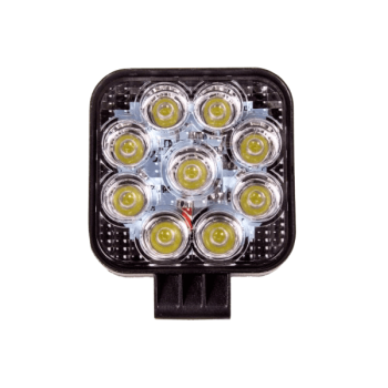Фара LED KS WSQ009F-M 27W 9 LED, (MINI) рассеиваемый свет,Ал,корп, 82х35х98мм 12/24V"OFF-Road"