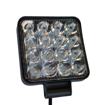 Фара LED KS GE-WSQ016S-M (SL30) 48W 16 LED, Lm, направ свет, Ал,корп, 82х98х19мм 12/24V"OFF-Road"