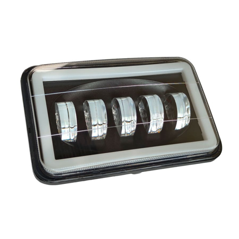 Фара LED G0008A 30W (5LEDх1860SMD)+ДХО 6000K 110х165х70мм 12/24V БЛИЖНИЙ СВЕТ (2 РЕЖИМА)