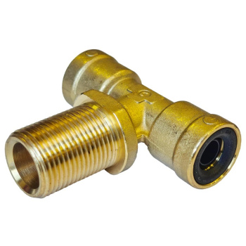 Фитинг CAMOZZI C9410 Т-обр ГОРИЗОНТАЛЬНЫЙ (латунь) 12-М20х1,5-12