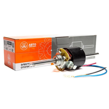 Электромотор отопителя 12V 90 Вт ГАЗ, ПАЗ двухсторон.