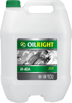Автомасло индустриальное И-40А 10л OIL RIGHT