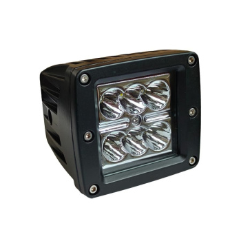 Фара LED KS WSQ406S 18W 6 Cree LEDx3W,направл,6000K Ал, корп, 80х77х75мм 9-32V пылевлагозащищенный,