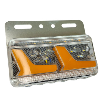 Фонарь габаритный   G7024-24V LED 6.5W, ЖЕЛТЫЙ/БЕЛЫЙ (ПОДСВ КОЛЕС) L=130, H=/100, B=19mm  ПРЯМОУГОЛ