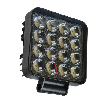 Фара LED G0002-45MM 20W 16LED ЛИНЗА 10-50V, Lm, 6500K 108х108х45мм  свет
