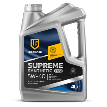 Автомасло LUBRIGARD SUPREME SYNTHETIC PRO 5W-40 Моторное масло. 4л