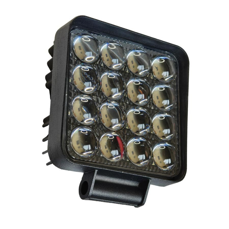 Фара LED G0002-45MM 20W 16LED ЛИНЗА 10-50V, Lm, 6500K 108х108х45мм  свет