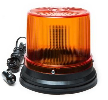 Маячок светодиодный 12-24V импульсный магнитный МИМ 04АЖ-01 48LED