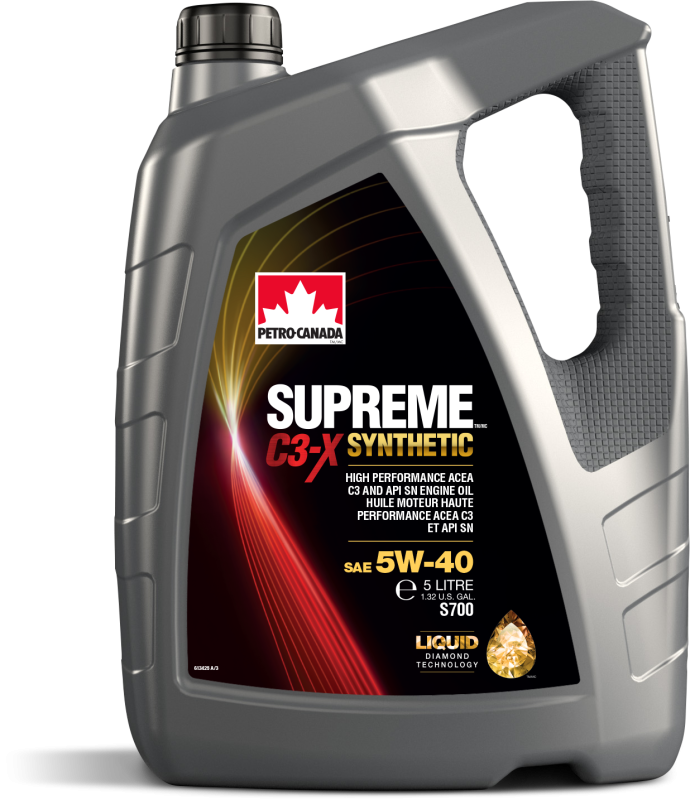 Автомасло PETRO-CANADA SUPREME C3-X SYNTHETIC 5W-40 моторное масло 5,0 л. API SN, ACEA C3, MB229.51