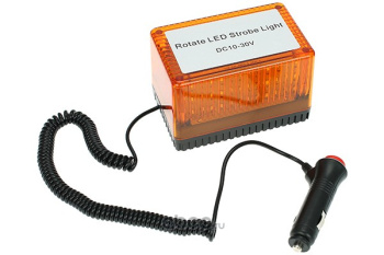 Маячок светодиодный стробоскоп 10V/30V на магните КИРПИЧ h=85мм, L=125x85мм,