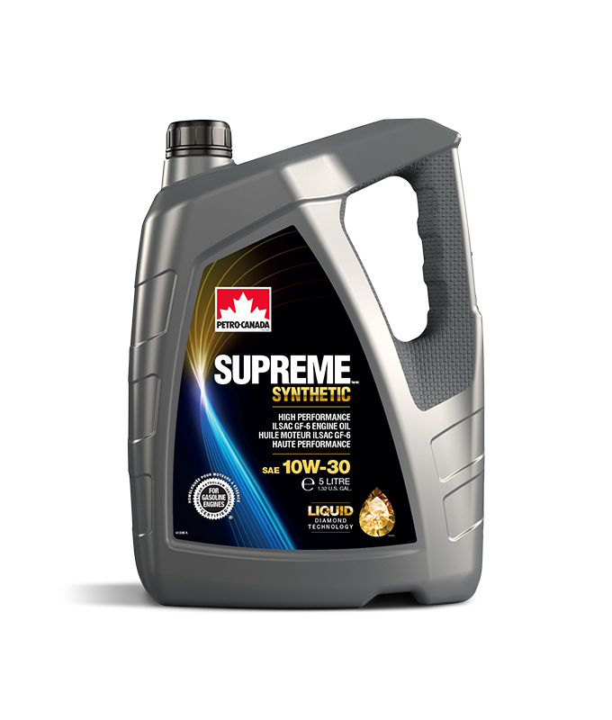 Автомасло PETRO-CANADA SUPREME SYNTHETIC 10W-30 моторное масло 5,0 л.. API SN PLUS, ILSAC GF-5