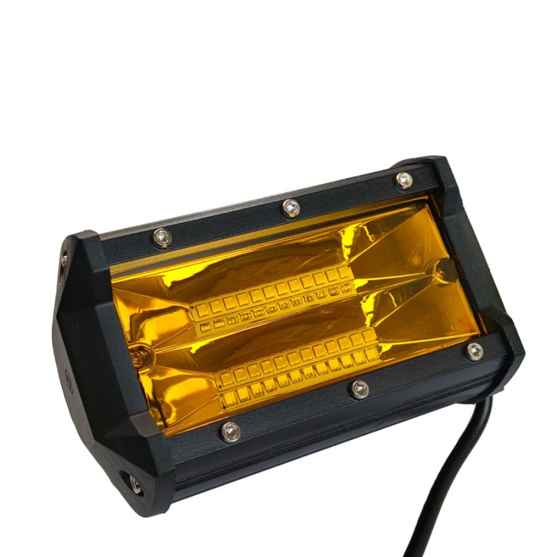 Фара LED G0042 20W 24LED, 2200Lm, 2700K 80х140х65мм 12/24V ЖЕЛТАЯ свет
