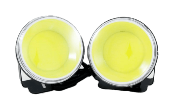 ДХО KS-756 COB 12/24V, 1 COB LED7W 6000К, провода, металл корпус, отражатель 92х42х92мм, 2шт КРУГЛЫ