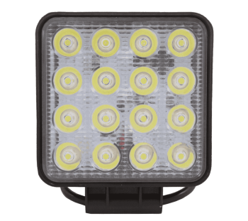 Фара LED KS WSQ016S-CH 48W 16 LED, Lm, направленный свет,Ал,корп, 110х65х125мм 12/24V"OFF-Road"