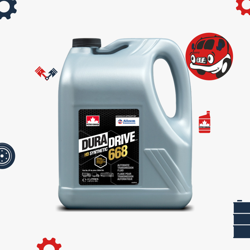 Автомасло PETRO-CANADA DURADRIVE HD SYNTHETIC 668 трансмиссионное масло для АКПП 20 л..