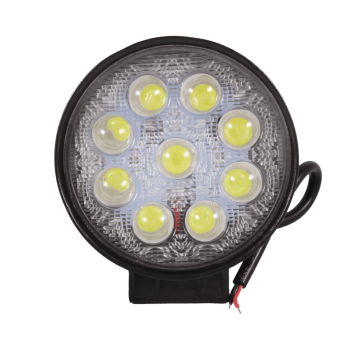Фара LED KS WR009S-LENS 27W 9 LED, ЛИНЗА, направленный свет,Ал,корп, 115х55х130мм 12/24V"OFF-Road"