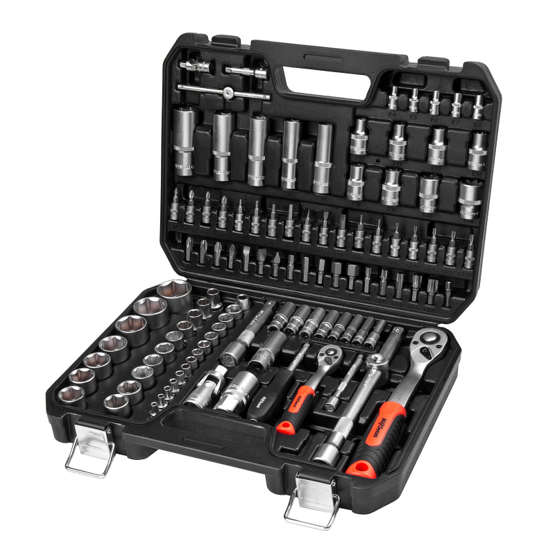 Набор инструмента "AV Steel" 110 предм. 1/4",1/2" профессион.
