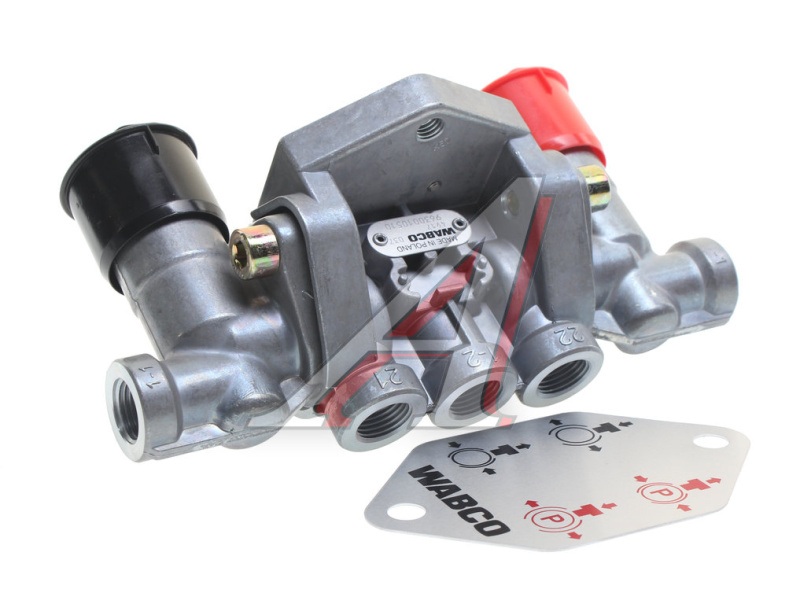 Клапан растормаживания прицепа с обратным клапаном в сборе с двумя клапанами растормаживания ( крас