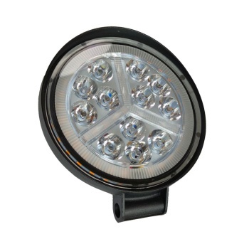 Фара LED G0188  12W 12LED, 2200Lm, 2700/6000K D=115, 20мм 10-30V 3 РЕЖИМА (БЕЛ/ЖЕЛТ+ ЖЕЛТ СТРОБ)