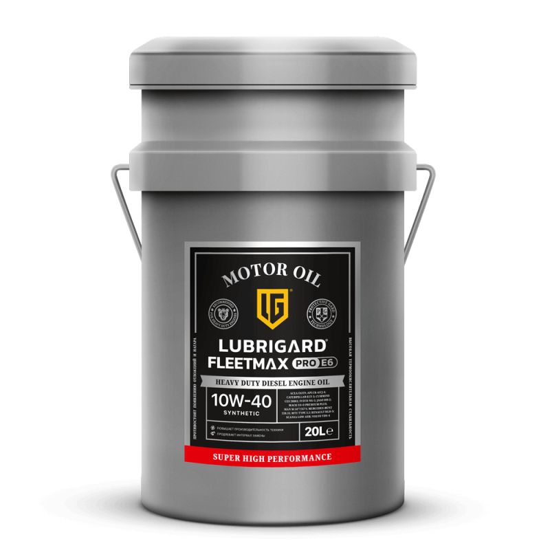 Автомасло LUBRIGARD FLEETMAX PRO E6 10W-40 Моторное масло. 20л