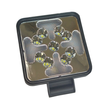 Фара LED G0187 10W 9LED, 1800Lm, 2700/6000K 85х85/110х18мм 10-30V 4 РЕЖИМА (БЕЛ/ЖЕЛТ+ ЖЕЛТ СТРОБ)