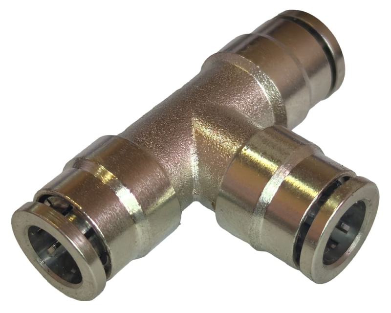 Соединитель трубки ПВХ тормозной Ф 8 MPUT тройник МЕТАЛЛ