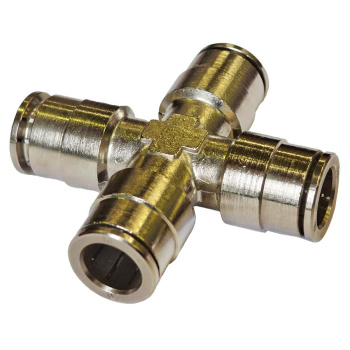 Фитинг CAMOZZI D6600 КРЕСТ (латунь) 10мм-S