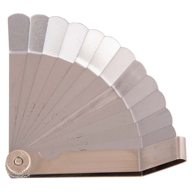 Набор щупов изогнутых 0,203-0,66мм; 0,008"-0,026" 12 лезвий "AV Steel"