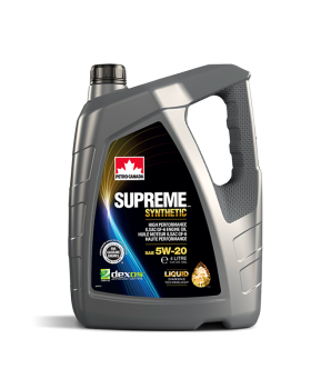 Автомасло PETRO-CANADA SUPREME SYNTHETIC 5W-20 моторное масло 4,0 л.. API SN PLUS, ILSAC GF-5